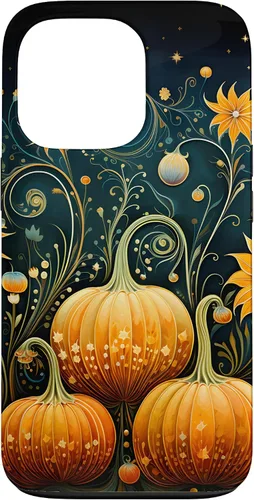 Miniatura 10 de Funda floral para iPhone 16 Pumpkins Vintage Otoño Otoño