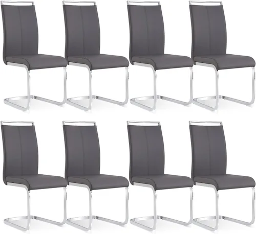 Miniatura 45 de Baysitone Juego de 6 sillas de comedor modernas, sillas laterales de comedor, sillas de cocina con asiento acolchado de piel sintética y respaldo