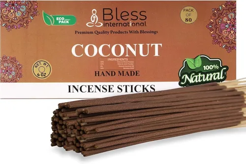 Miniatura 23 de Bless International varillas de incienso 100 % natural hechas a mano, sumergidas a mano, el mejor aroma Incienso y mirra