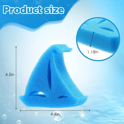 Miniatura 2 de Patelai Paquete de 40 esponjas absorbentes de aceite para bañera de hidromasaje, accesorios para spa, bañera, piscina al aire libre (estilo barco)