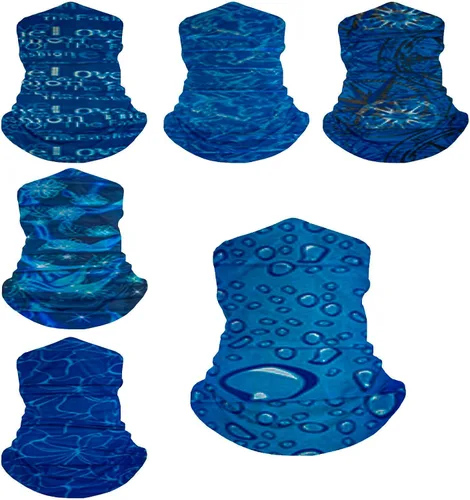 Miniatura 8 de Paquete de 6 Polainas para el Cuello Tubo Máscara Facial UV Bandana Pasamontañas Shiesty Bufanda Mágica Tocado Diademas Envolturas para mujeres