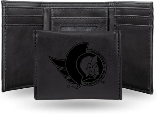 Miniatura 49 de NHL Rico Industries - Billetera triple grabada con láser y tres pliegues, accesorio para hombre