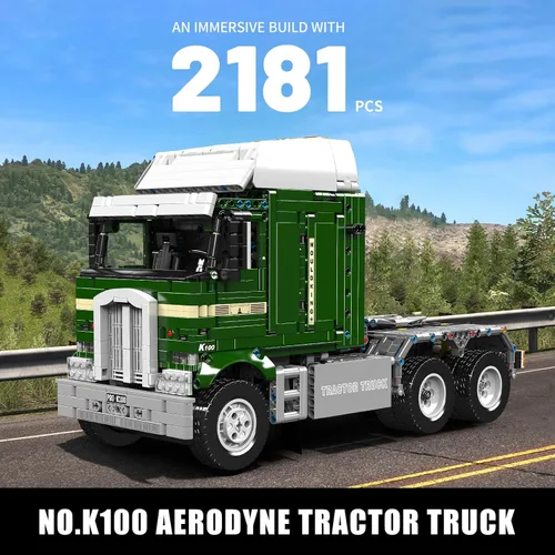 Miniatura 2 de Mould King Kit de bloques de camión de tractor, modelo MOC de bloques de construcción para construir, regalo para entusiastas de las colecciones