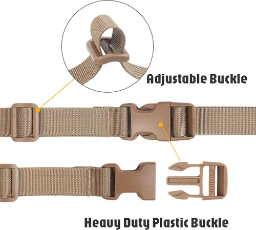 Miniatura 6 de XTACER Correa de accesorios para mochila, correas de equipaje, correa para saco de dormir con hebilla