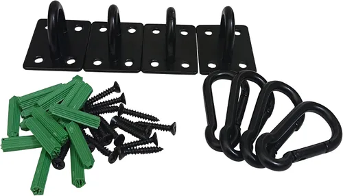 Miniatura 5 de MANSHU Ganchos de techo de acero inoxidable, ganchos de techo Almohadilla Ojos Placa Gancho de hardware marino con tornillos.