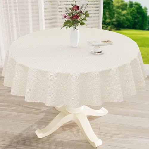 Miniatura 22 de misaya Mantel rectangular de vinilo impermeable, mantel lavable con reverso de franela, mantel de plástico para cena, picnic, interior y exterior