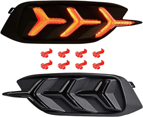 Astra Depot 1 par de luces LED de freno para parachoques trasero, compatible con Honda Civic Sedan '16-'21 (lente ahumado)