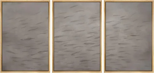 Miniatura 45 de SIGNWIN Lienzo enmarcado para pared, juego de arte dramático de cielo tormentoso, ilustraciones de paisaje nuboso Moody, arte moderno decorativo