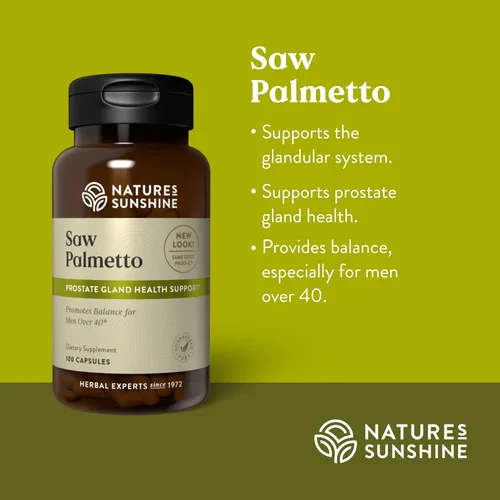 Miniatura 4 de Nature's Sunshine Saw Palmetto, 100 cápsulas, Kosher Ayuda naturalmente a mejorar la salud de la próstata y ayuda a equilibrar las hormonas