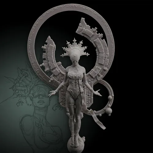 Miniatura 3 de 1/18 Ancient Fantasy Warrior Stand Resina Figura Modelo Kit Sin Ensamblar Sin Pintar