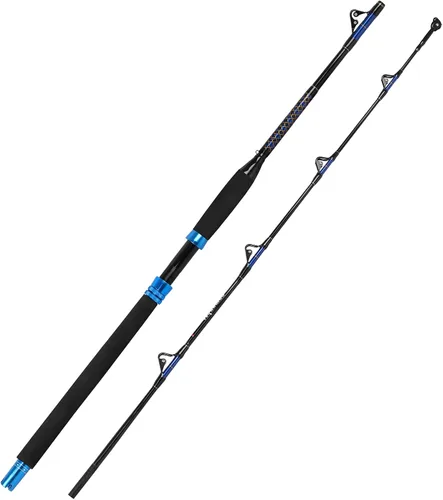 Miniatura 10 de Fiblink Caña de pesca de carbono convencional de agua salada en alta mar (6 pies, 30-50 lb/50-80 lb/80-120 lb)