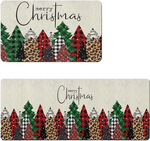 Miniatura 6 de Tapete de baño para árbol de Navidad, antideslizante, de secado rápido y absorbente, de tierra de diatomeas, para fregadero de cocina, lavable