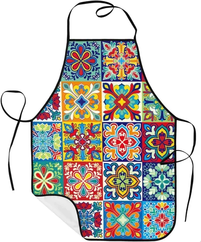 Miniatura 37 de Sigouyinei Delantales para mujeres con bolsillos, delantal para hombres, delantal adecuado para chefs camareros, técnicos de uñas para hornear
