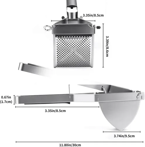 Miniatura 7 de SPEENSUN Potato Ricer, Heavy Duty Stainless Steel Potato Masher for Fluffy Mashed potatoes & Baby Food Dishwasher Safe, Easy Clean Ricer for