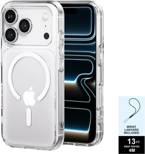 Miniatura 14 de PAUL B Funda para iPhone 17 2025 (compatible con MagSafe) protección contra caídas de grado militar (probada hasta 13 pies), antiamarilleamiento
