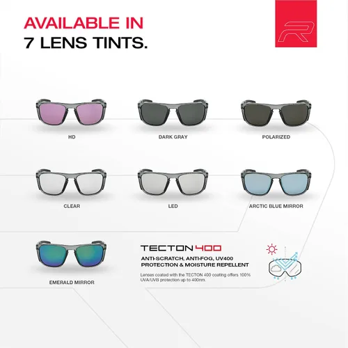 Miniatura 8 de Riley Navigator X - Gafas de seguridad antivaho, resistentes a los arañazos y a los impactos y bloqueo UV, marco completo ligero para el trabajo, al