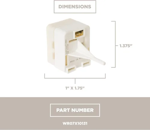 Miniatura 5 de GE Appliances WR07X10131 Relé de arranque del compresor del refrigerador