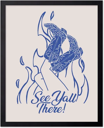 Miniatura 69 de Poster Master Póster de You've Yeed Your Last Haw, estampado retro de vaquero azul, arte occidental, arte moderno, arte del salvaje oeste, regalo