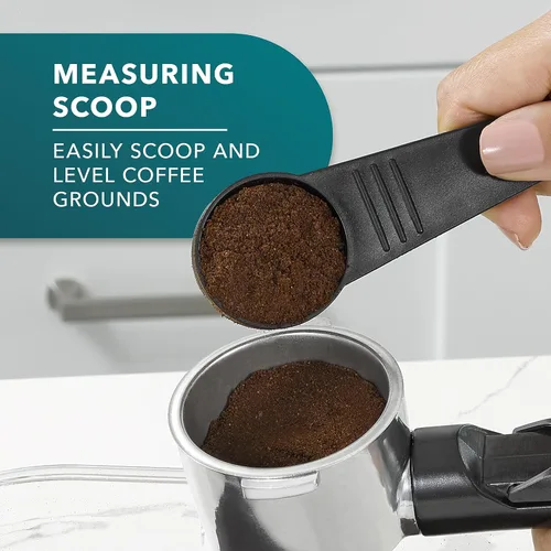 Miniatura 6 de Mr. Coffee máquina al vapor de 4 tazas para preparar café expreso, capuchino y café con leche con jarra de espuma de acero inoxidable