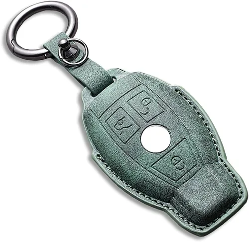 Miniatura 36 de para Mercedes-Benz Funda para llavero, Funda para llavero Mercedes C E M S CLS CLK GLK GLC G AMG Accesorios para llavero de cuero Funda protectora