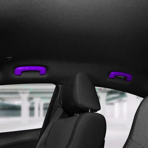 Miniatura 6 de Voodonala Cubierta para manija superior de techo para cargador para Dodge Charger 2015-2026+ Accesorios interiores, ABS púrpura 4 piezas