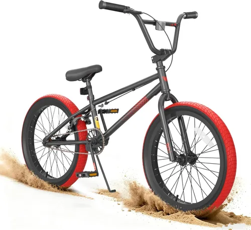 Miniatura 15 de KORIMEFA Bicicleta BMX Freestyle 18 20 pulgadas para niños y niños, bicicleta de trucos para 7-12 años, pernos Pro/Guro a elegir, marco de acero