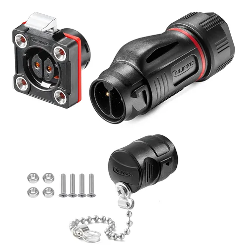 Miniatura 16 de CNLINKO BD-20 Conector impermeable industrial Conector circular IP68 Conector de enchufe rápido del lado del dispositivo Conector de aviación