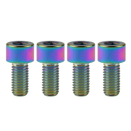 Miniatura 26 de Tornillos Allen de cabeza hueca de titanio M10 20 25 30 35 40 45 50 55 2.362 in Tornillos paquete de 4 (M10 x 0.787 in, paso 0.049 in, negro)