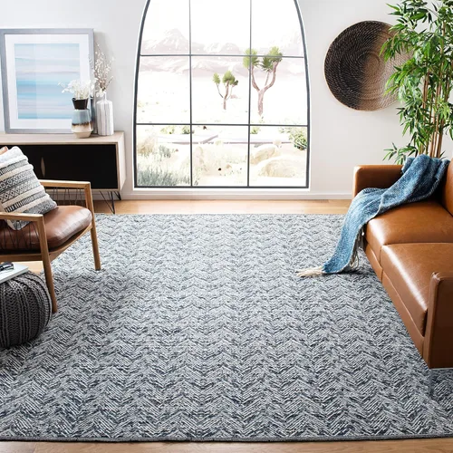 Miniatura 11 de SAFAVIEH Kilim Collection - Alfombra de pasillo de 2 pies 3 pulgadas x 7 pies, color gris, hecha a mano, de lana plana, ideal para zonas de alto