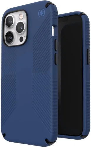 Miniatura 3 de Speck Presidio2 Grip - Funda para Apple iPhone 13 Pro (policarbonato), absorbente de golpes, color azul y negro Azul costero/negro/azul tormenta