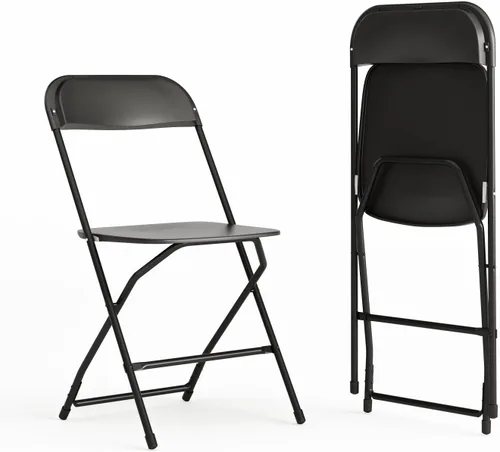 Miniatura 22 de Flash Furniture Hercules Series Silla plegable de plástico, color rojo, paquete de 6, capacidad de peso de 650 libras, cómoda silla para eventos