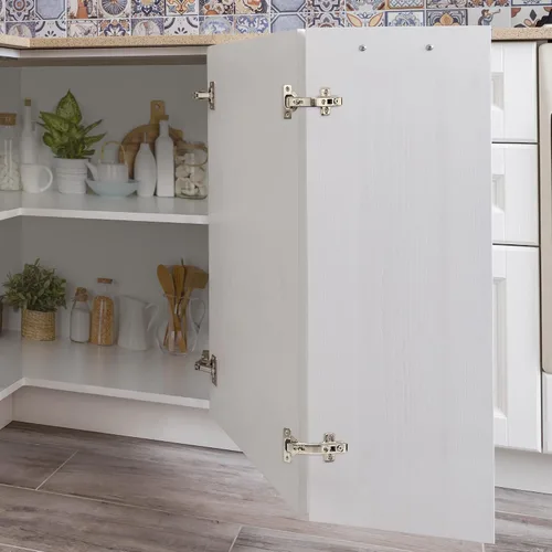 Miniatura 5 de Ravinte 1 par de 2 bisagras de gabinete de cocina, bisagras de puerta de cocina de 135 grados compatibles con armario de esquina Lazy Susan, marco