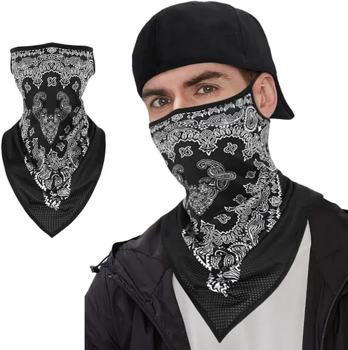 Miniatura 2 de Pasamontañas para esquí, forro para braga de cuello de casco de motocicleta, media máscara de secado rápido