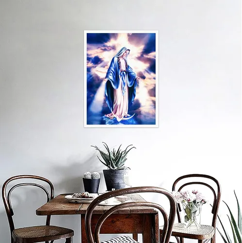 Miniatura 6 de NONBER Póster vintage de la Virgen María, arte religioso, arte católico, arte religioso, lienzo, pintura, pósteres e impresiones artísticas