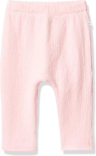 HonestBaby Matelasse Harem Pants Cozy Roomy Fit Pull on Bottoms 100% Organic Cotton for Infant Baby Boys, Girls, Unisex