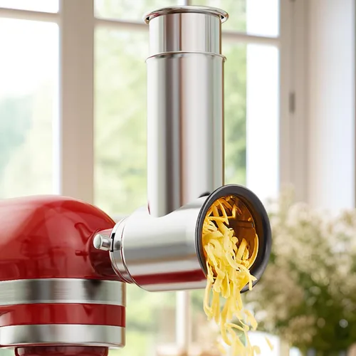 Miniatura 7 de Accesorio de triturador y rebanador de acero inoxidable para mezcladores de pie KitchenAid, accesorio rallador de queso para KitchenAid, ensaladera