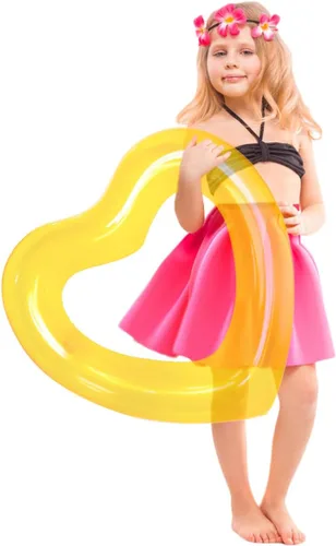 Miniatura 13 de ZHUYNXIR Tubo flotante de piscina con forma de corazón, diversión en el agua, juguetes de fiesta en la playa para niños, accesorios de diseño