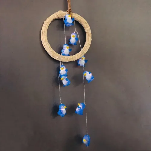 Miniatura 9 de Guirnalda de luces con forma de pingüino con forma de animal, funciona con pilas, luz nocturna de pingüino para decoración del hogar, fiesta, niños
