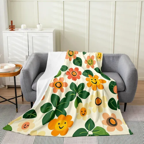 Miniatura 16 de Erosebridal Roses Throw Blanket 40x50 Inch Sofa Bed Couch Decor,Oil Painting Rose Fleece Blanket,Spring Natural Theme Flannel Blankets Luxury