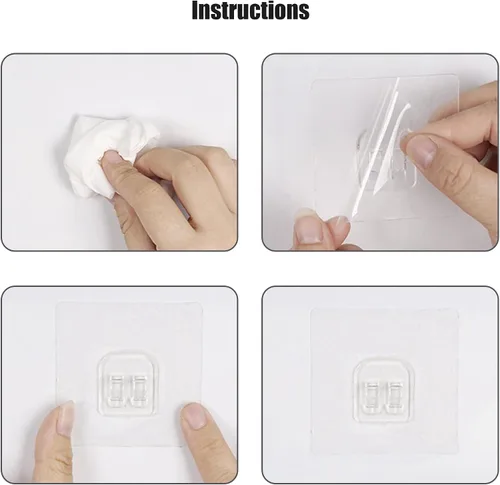 Miniatura 4 de Gancho adhesivo de esquina para ducha, soporte multiusos de hierro; soporte de cesta de baño; adhesivo de pared, colgador de estante