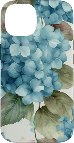 Miniatura 4 de Watercolor Shabby Chic Blue Hydrangeas Flower Case for iPhone 17