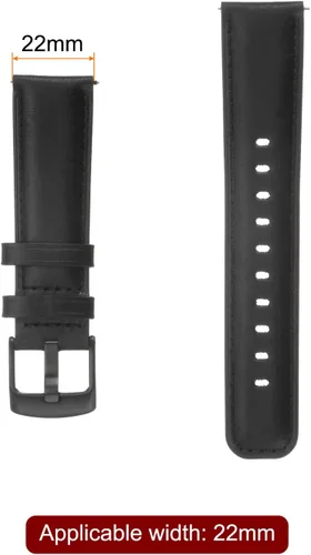 Miniatura 2 de HARFINGTON Correa de reloj de cuero genuino de liberación rápida para hombres y mujeres