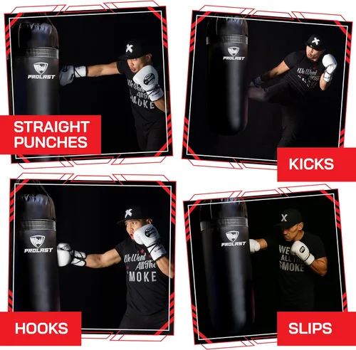 Miniatura 2 de Saco de boxeo para experimentados y principiantes, boxeo, MMA, artes marciales, equipo de entrenamiento de Muay Thai, colgante, 3 pies, 50 libras