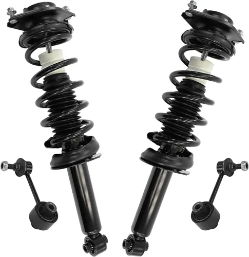Miniatura 73 de Detroit Axle - Kit de puntales delanteros 2WD para Ford F-150 2005-2008 Lincoln Mark LT 2005-2008, 2 puntales con muelle helicoidal, 2 enlaces