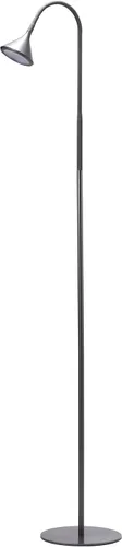 BLACK+DECKER PureOptics LED - Lámpara de pie minimalista, 58 pulgadas de altura con base pesada, cuello de cisne ajustable, sin parpadeo, ecológica,