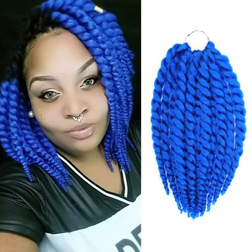 Miniatura 11 de Trenzas de ganchillo de pelo sintético auténtico doble Jumbo Senegalese Twist 12" (30)