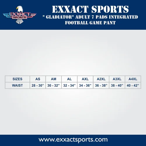Miniatura 7 de Exxact Sports Pantalones de fútbol integrados para adultos 'Gladiator' Pantalones de juego de fútbol elásticos en 4 direcciones para hombre