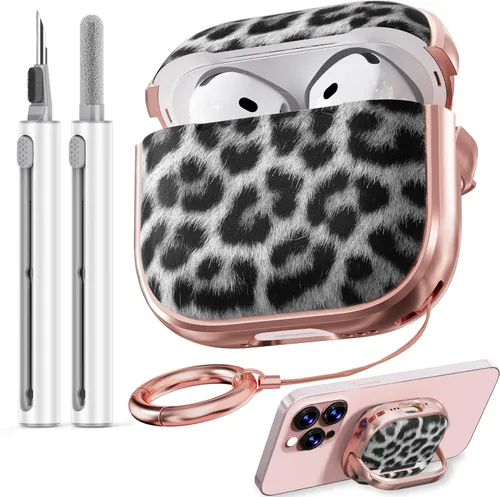 Miniatura 55 de Inesore Funda para AirPods Pro 3 2025 con cerradura, funda transparente floral para mujeres, compatible con Apple Airpods Pro de 3ª