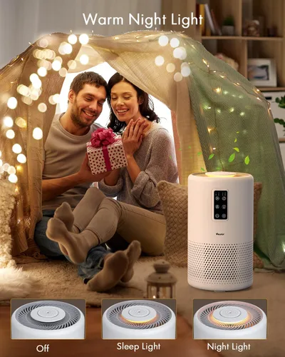 Miniatura 7 de Purificadores de aire para habitación grande del hogar de hasta 1600 pies cuadrados, purificador de aire VEWIOR H13 True HEPA para dormitorio