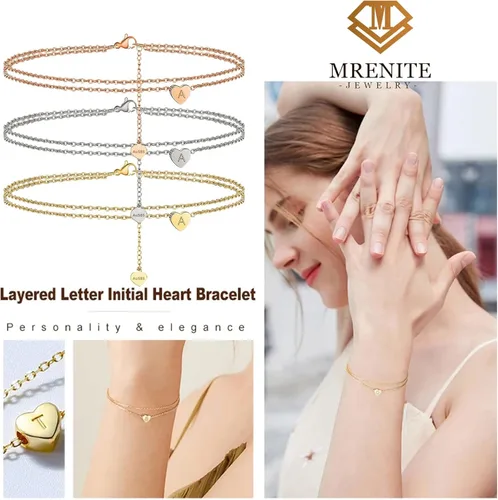 Miniatura 6 de MRENITE Pulsera de barra personalizada de oro de 10 quilates de 14 quilates de 18 quilates para mujer, grabada personalizable, cualquier nombre